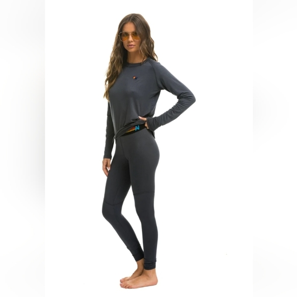 Set: Aviator Nation Thermal Set in Titanium Grey - Picture 3 of 4